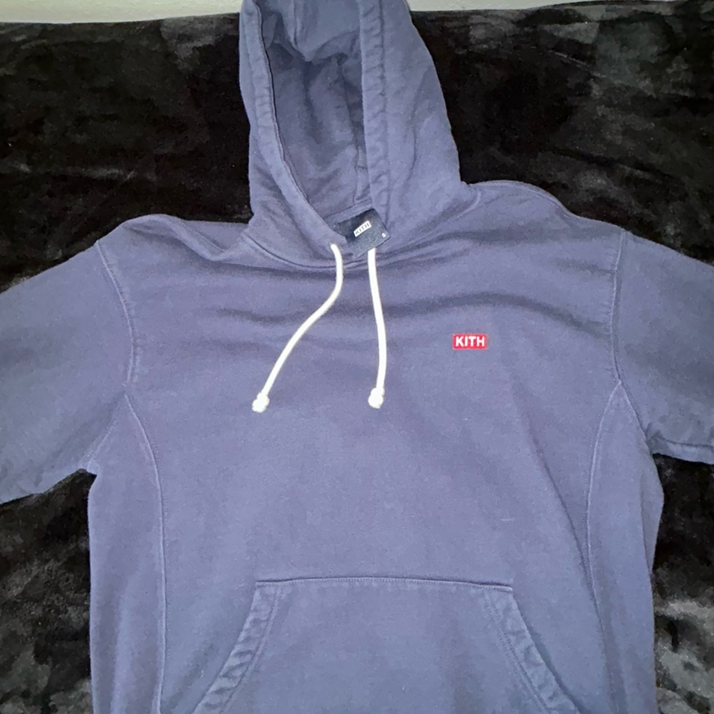 Kith Men's Navy Blue Hoodie sz Small